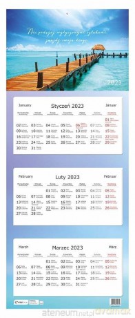 Kalendarz 2023 trójdzielny Widok [KALENDARZ]