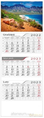 Kalendarz 2023 trójdzielny Wybrzeże [KALENDARZ]
