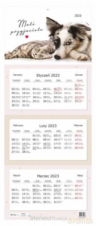 Kalendarz 2023 trójdzielny Zwierzak [KALENDARZ]