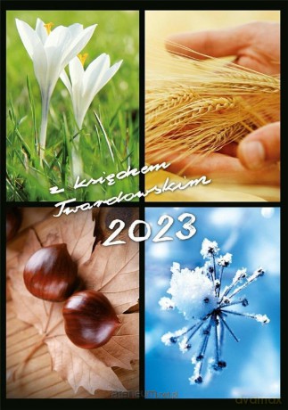 Kalendarz 2023 z ks. Twardowskim - 4 pory roku [KALENDARZ]