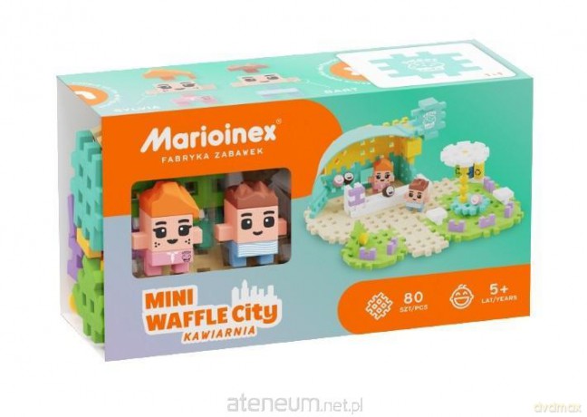 Klocki Mini Waffle 80 elementów Kawiarnia [KLOCKI]