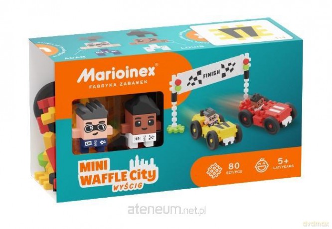 Klocki Mini Waffle 80 elementów Wyścig [KLOCKI]