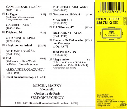 Bychkov Maisky: Adagio [CD]
