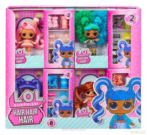 LOL Surprise Hair Hair Hair Dolls (8 szt)