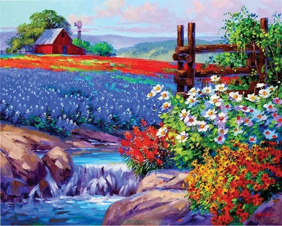 Płótno malarskie ze szkicem 40x50 cm 89658