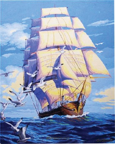 Płótno malarskie ze szkicem 40x50 cm 89685