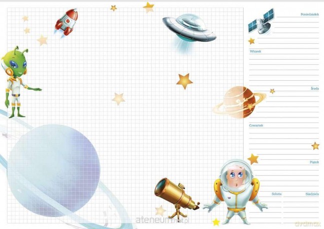 Podkład na biurko Planer Kosmos [KALENDARZ]