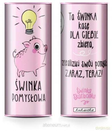 Skarbonka puszka Świnka pomysłowa