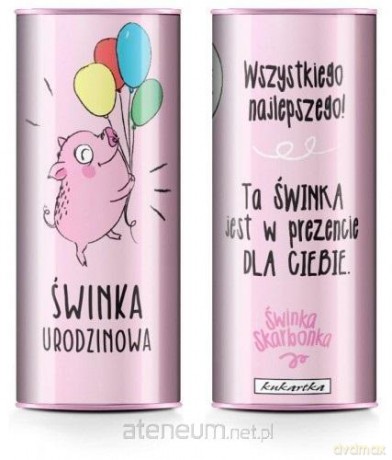 Skarbonka puszka Świnka urodzinowa