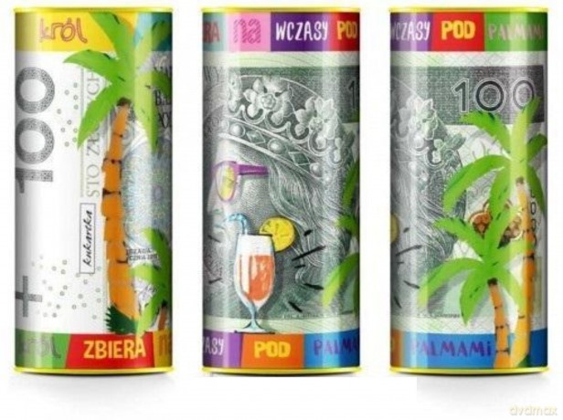 Skarbonka puszka Wczasy 100 zł