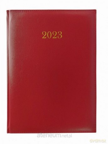 Terminarz 2023 A4 tygodniowy bordo [KALENDARZ]
