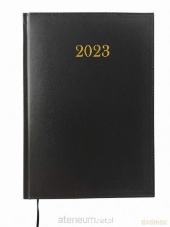 Terminarz 2023 A4 tygodniowy czarny [KALENDARZ]