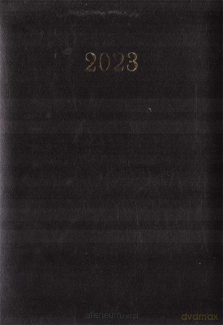 Terminarz 2023 A4 tygodniowy czarny [KALENDARZ]