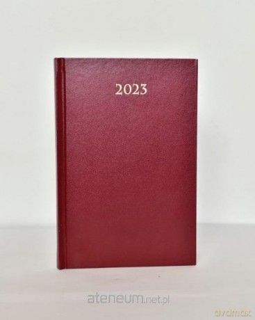 Terminarz 2023 A5 tygodniowy bordo [KALENDARZ]