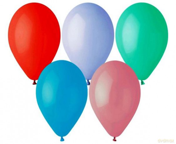 Balon G120 pastel 13, 33 cm różne kolory w zestawie Macaron 50szt