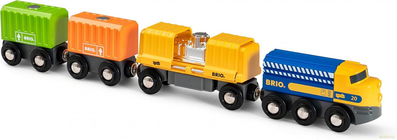 BRIO 33982 Trzywagonowy pociąg towarowy