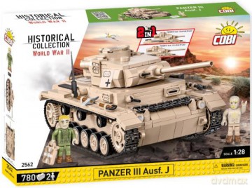 COBI 2562 Historical Collection WWII Czołg niemiecki średni Panzer III Ausf. J 780 klocków [KLOCKI]