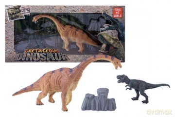 Dinozaur 2 figurki z wulkanem 4246 [FIGURKA]