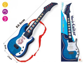 Gitara na baterie światło i dźwięk