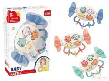 Grzechotka cukierek światło, dźwięk BG3015 mix