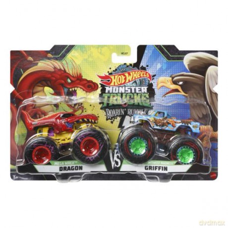Hot Wheels Monster Trucks 2-pak Roarin' Rumble HCL67 mix