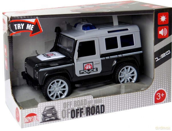 Jeep Policja światło, dźwięk w pudełku 1287221