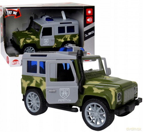 Jeep wojskowy światło, dźwięk w pudełku 1289354