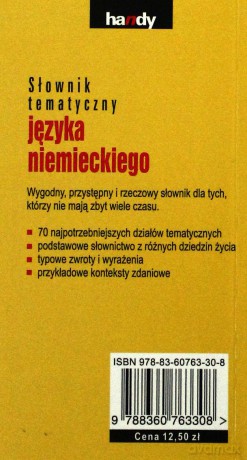 Słownik tematyczny języka niemieckiego - Jadwiga Kwiecień [KSIĄŻKA]
