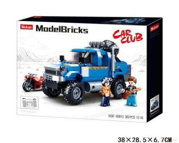 Klocki Sluban Klub Moto Niebieski samochod 361 el. 157994 [KLOCKI]