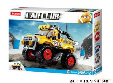Klocki Sluban Klub Moto Terenówka żółta 149 el. 122666 [KLOCKI]