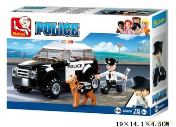 Klocki Sluban Policja Auto 78 el. 119890 [KLOCKI]