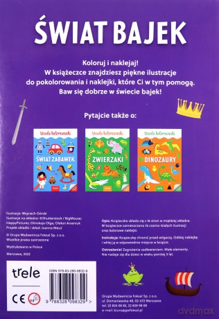 Kolorowanka A4. Świat bajek. Wyd II