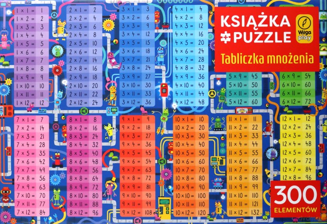 Książka i puzzle II. Tabliczka mnożenia
