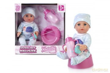 Lalka Natalia siusiający maluszek 17 cm 122187