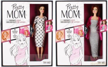 Lalka Piękna Mama 29 cm z niespodzianką 499064 mix