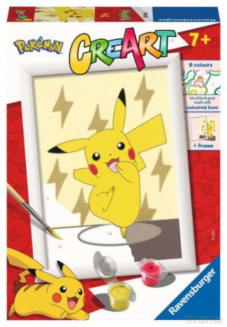 Malowanie po numerach Malowanka CreArt dla dzieci: Pokemon 202416 RAVENSBURGER