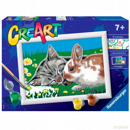 Malowanka CreArt dla dzieci: Husky 202157 RAVENSBURGER malowanie po numerach