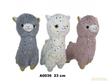 Maskotka Alpaka 25 cm 3 wzory MIX