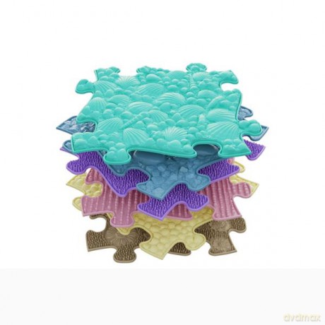 Mata podłogowa ortopedyczna sensoryczna 6 elementów Baby Set SOFT B pastel MFK-023-1