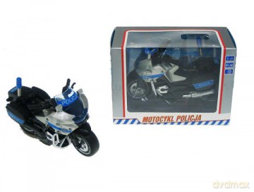 Motocykl Polocja 21 cm światło dźwięk na napęd PL M1217PL