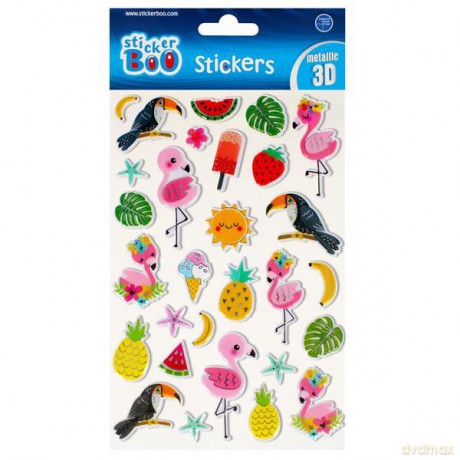 Naklejki 14x21 cm 3D Tropic Sticker Boo 493711