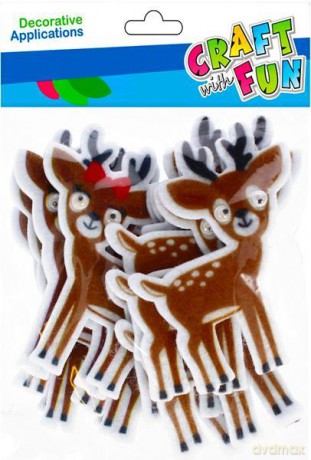 Ozdoba dekoracyjna filc samoprzylepne Sarenka Craft with Fun 501354