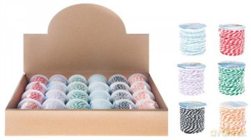 Ozdoba dekoracyjna Sznurek mix kolorów szpulka Craft with Fun 463851