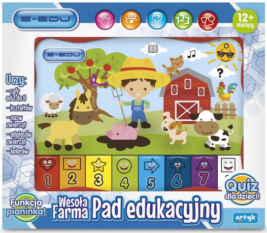 Pad edukacyjny Wesoła Farma 128424 E-Edu
