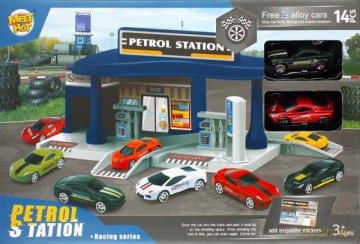 Parking Stacja Benzynowa akcesoria metalowe 498807