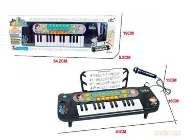 Pianinko organy z mikrofonem