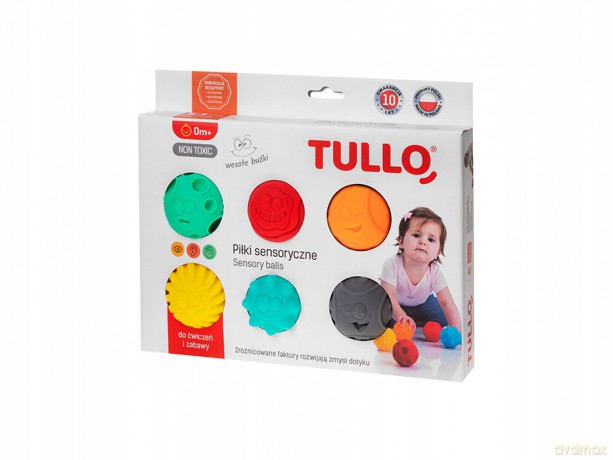 Piłki sensoryczne Wesołe buźki 6 szt. 462 TULLO