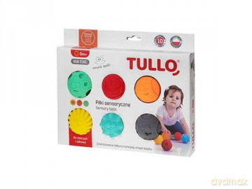 Piłki sensoryczne Wesołe buźki 6 szt. 462 TULLO