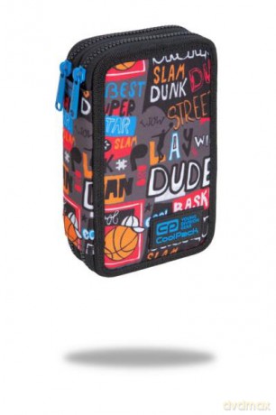 Piórnik podwójny z wyposażeniem Jumper 2 Basketball
