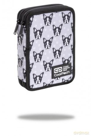 Piórnik podwójny z wyposażeniem Jumper XL French Bulldogs